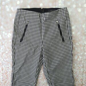 Rag & Bone Simone Zip Pocket Gingham Pants, Women's 0
